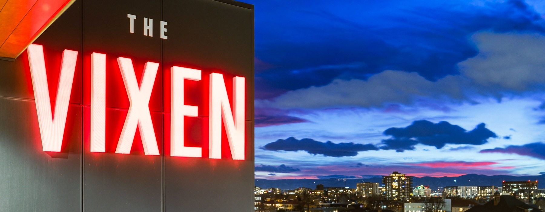 Exterior signage of The Vixen